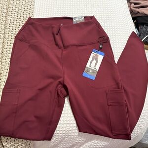 NWT Maroon Spyder leggings